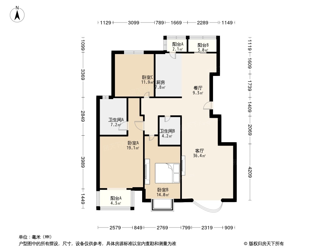 户型图1/2