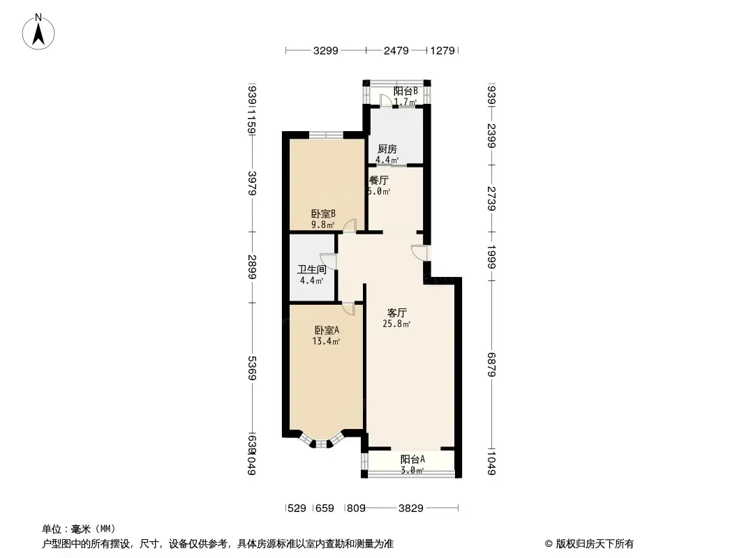 城南嘉园户型图图片