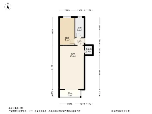 昌平市政家属楼户型图