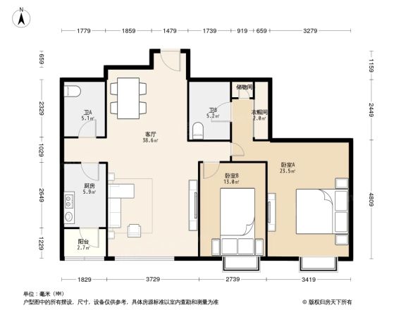 富力城B区户型图