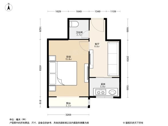 西八间北里户型图