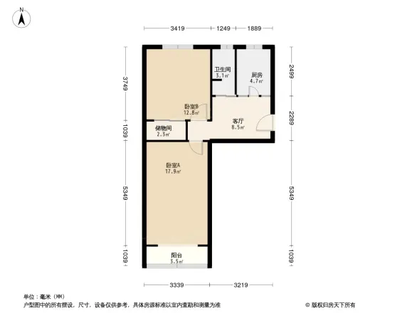 华严北里中科院户型图