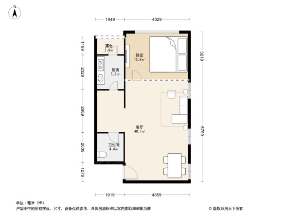 北街家园一区户型图