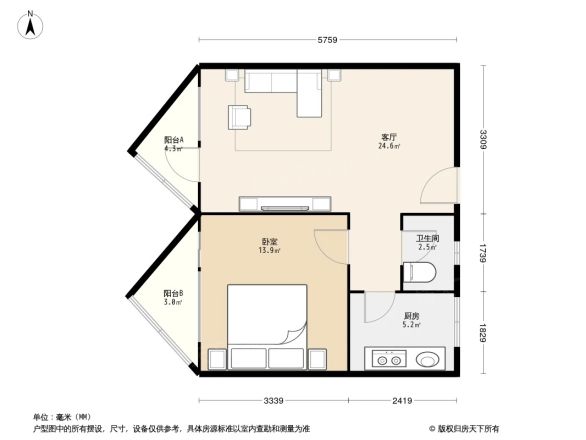 和平街东里户型图