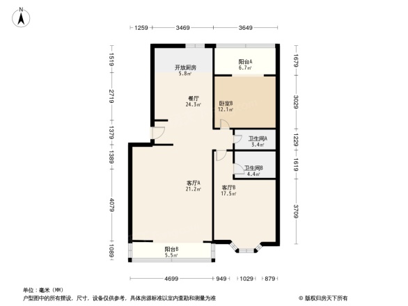 机场樱花园三区户型图