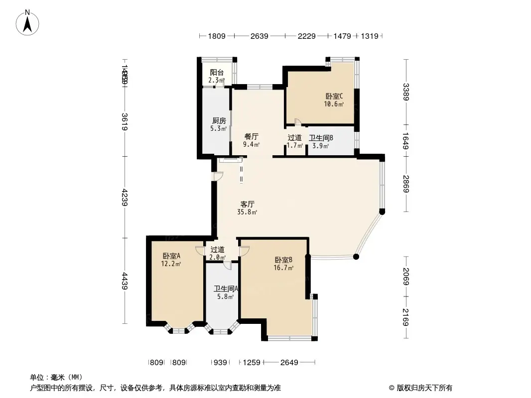 城南嘉园户型图图片