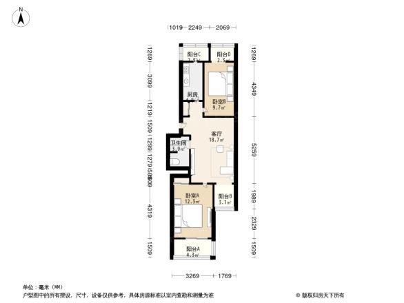 华芳嘉园户型图