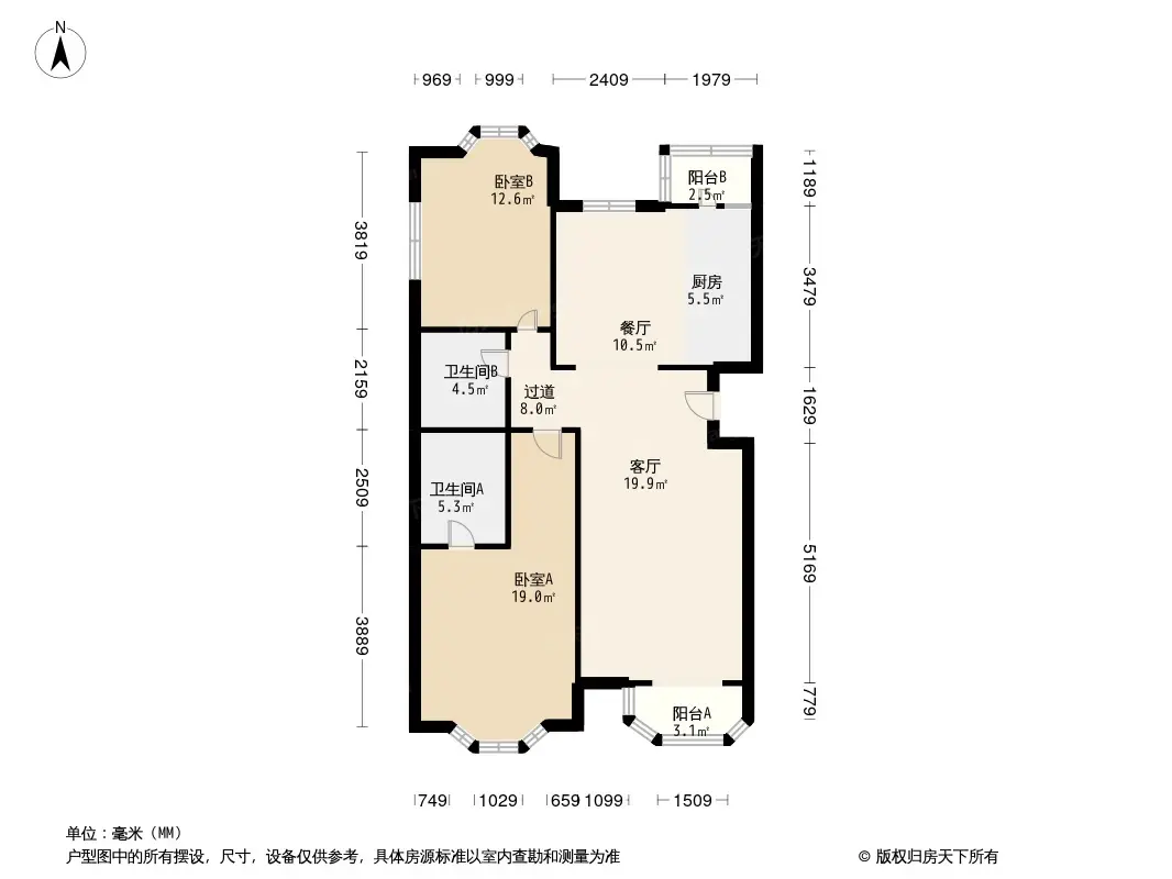 城南嘉园户型图图片