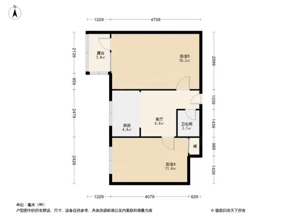 沙滩北街小区户型图