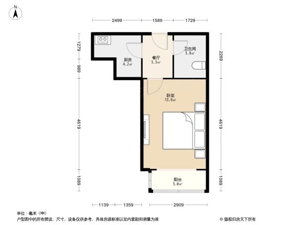 北蜂窝路63号院户型图