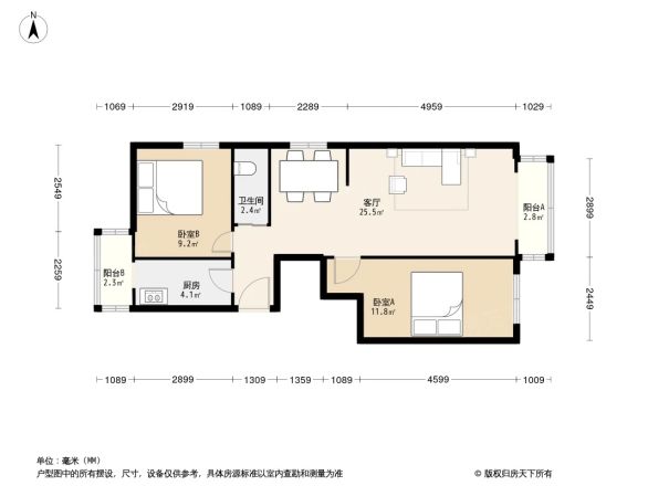 北蜂窝路63号院户型图
