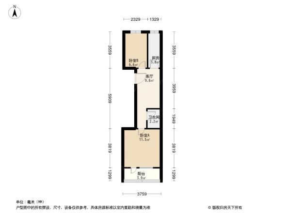 西廊下胡同户型图