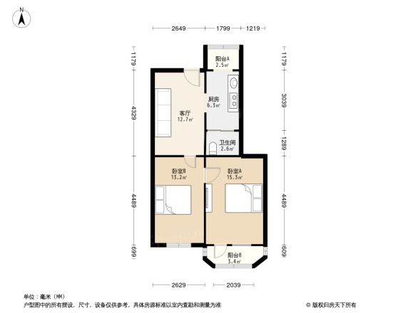 华严北里中科院户型图