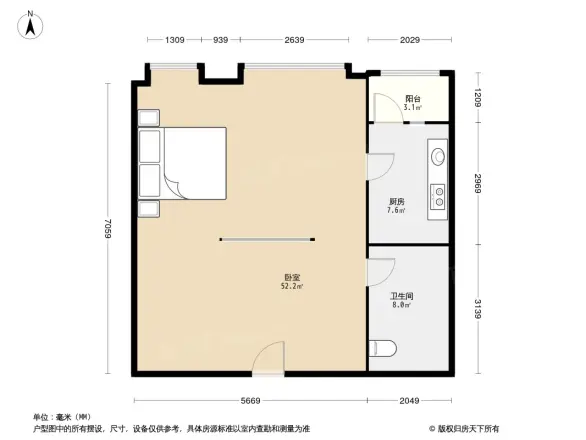 北街家园一区户型图
