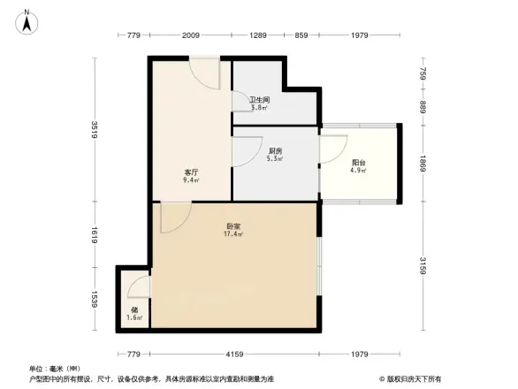 民康胡同小区户型图