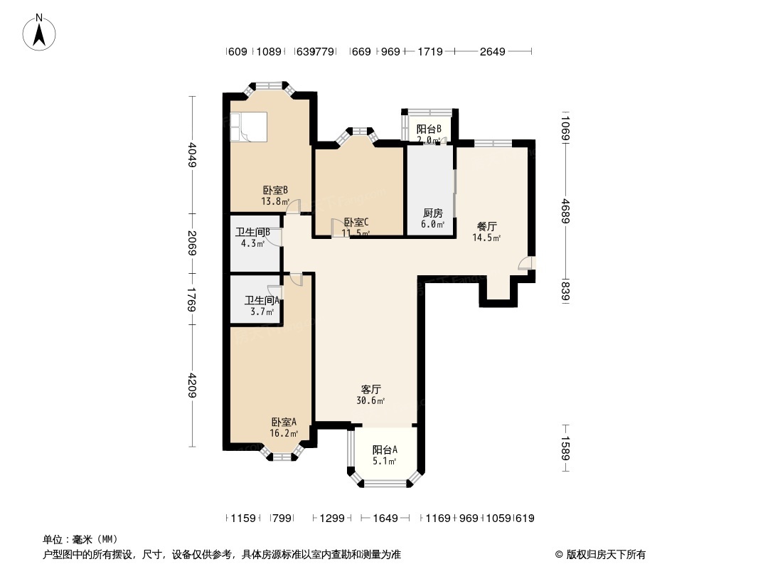 城南嘉园户型图图片