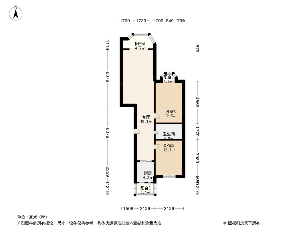 城南嘉园户型图图片