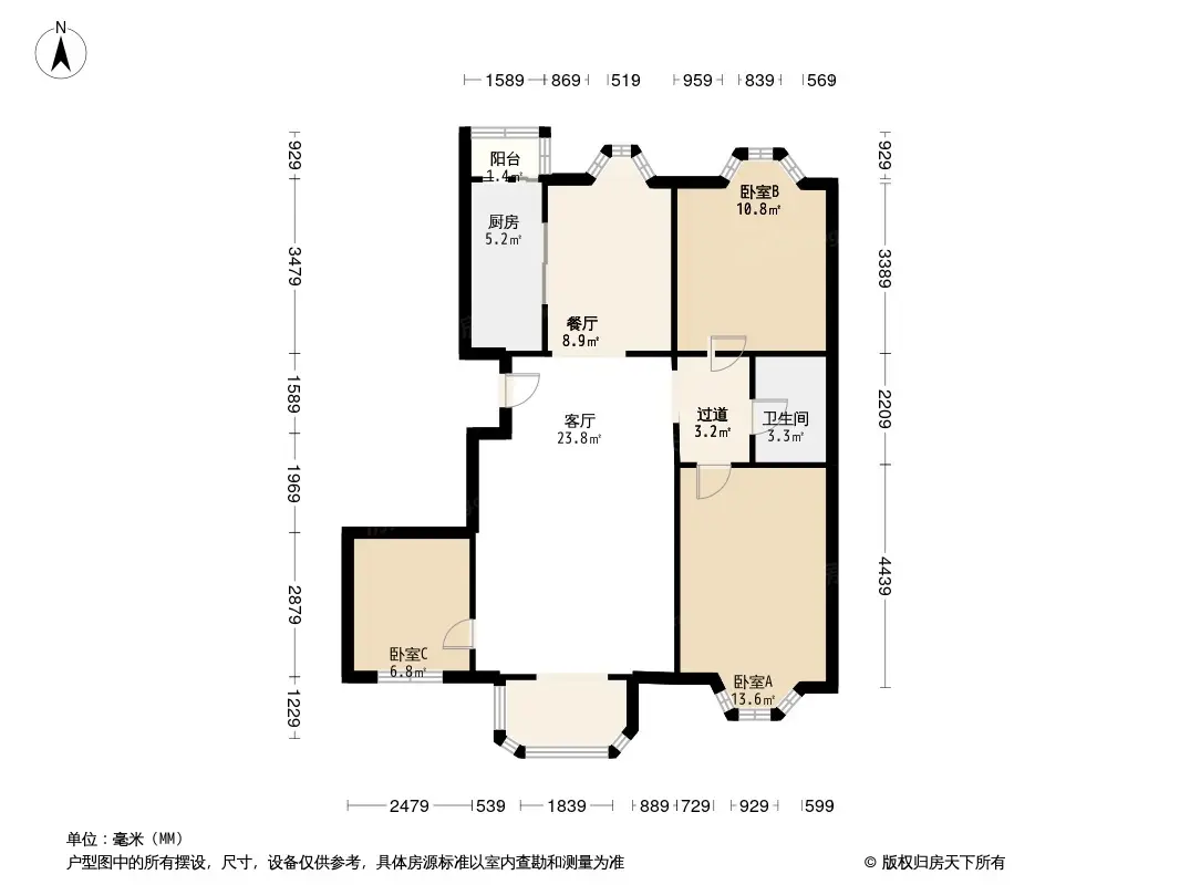 城南嘉园户型图图片