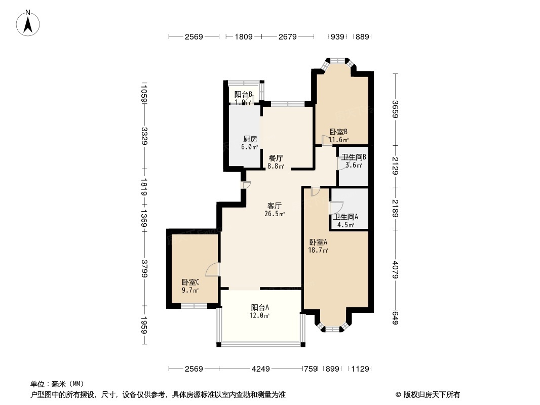 城南嘉园户型图图片