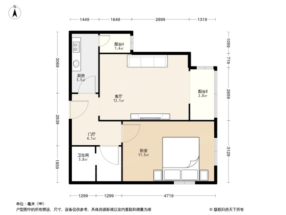 冠城大通百旺府户型图