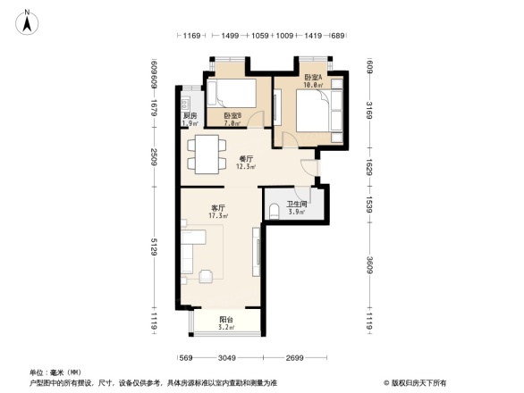 汇鸿家园户型图