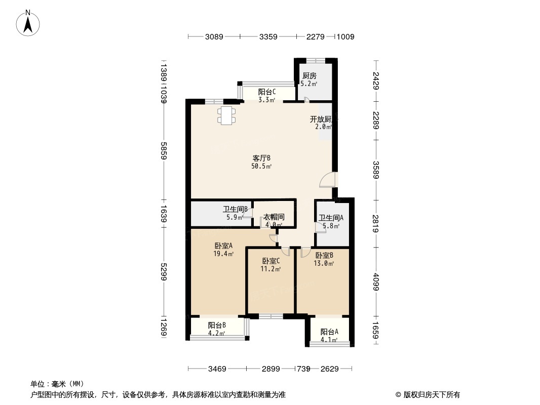 户型图1/2