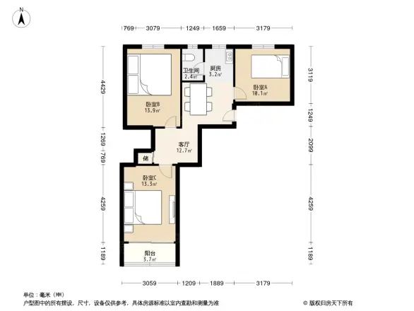 鼓楼1929户型图