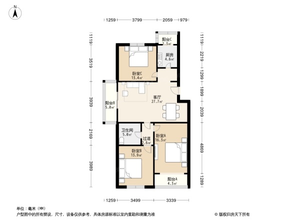 天泽园户型图