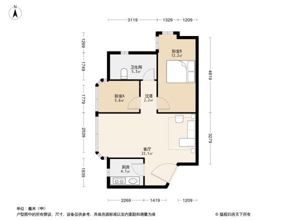 名都园公寓户型图