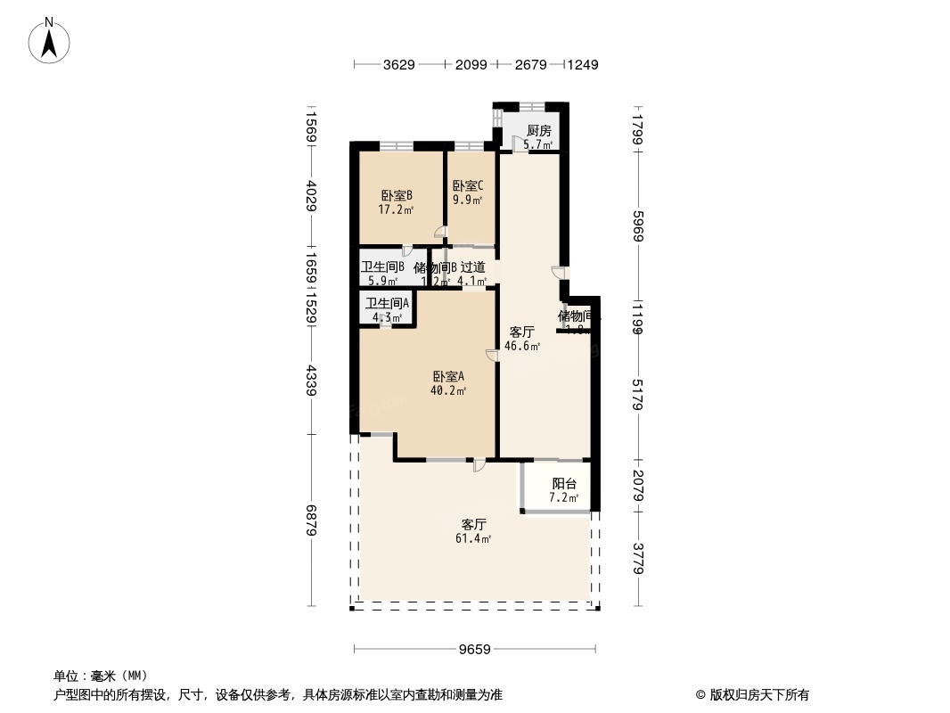 户型图1/2