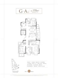 凤起钱潮4室2厅1厨3卫建面170.00㎡