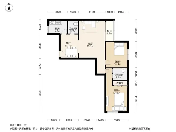 天泽园户型图