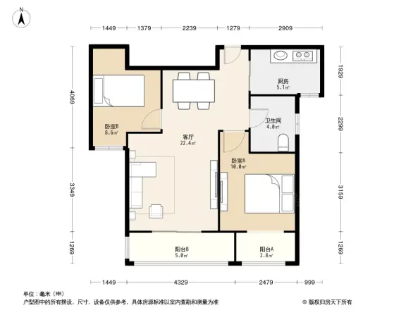 江佑铂庭户型图