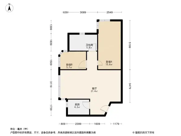 名都园公寓户型图