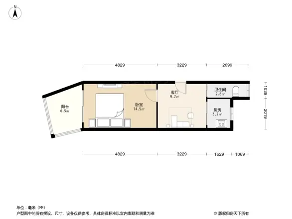 鼓楼二条巷住宅户型图