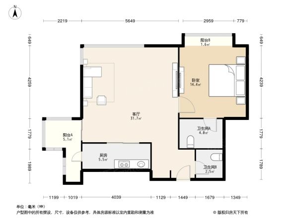 富力爱丁堡户型图