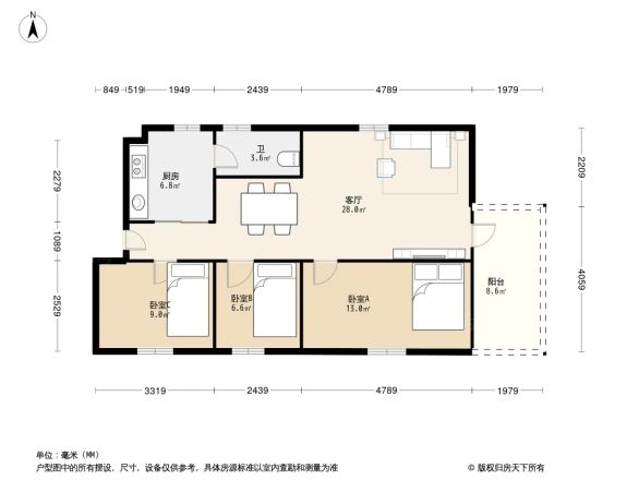 侨联大街大院户型图