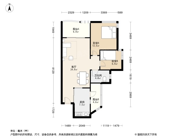 祈福辉煌台户型图