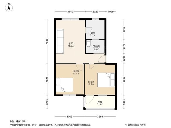 北站小区户型图