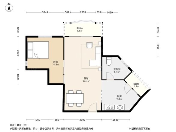 祈福辉煌台户型图