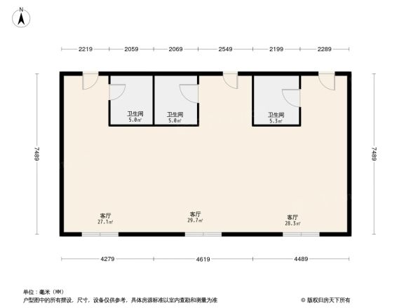 白云万达广场户型图