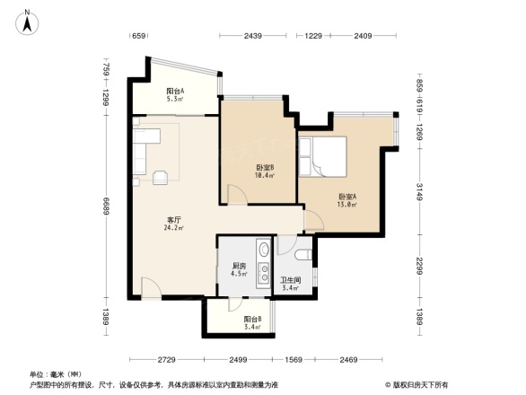 雅居乐锦城花冠集户型图