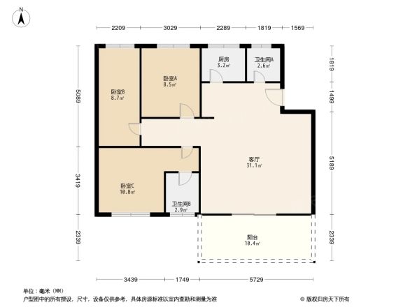 桥南街邮电宿舍户型图