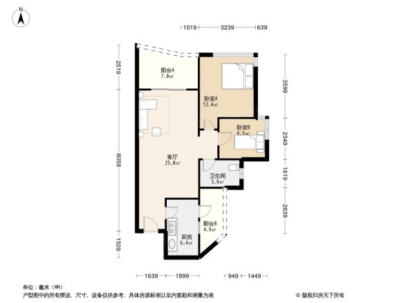祈福辉煌台户型图