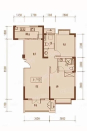 澄泓·泓港湾2室2厅1厨2卫建面87.44㎡