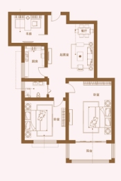 夏邑·金樽府3室2厅1厨1卫建面76.00㎡