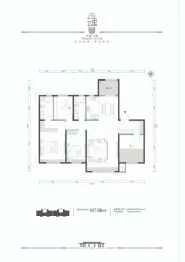 万锦云玺4室2厅1厨2卫建面167.98㎡