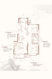 和泓·葛沽湾首府2室2厅1厨1卫建面72.00㎡