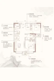 和泓·葛沽湾首府2室2厅1厨1卫建面70.00㎡