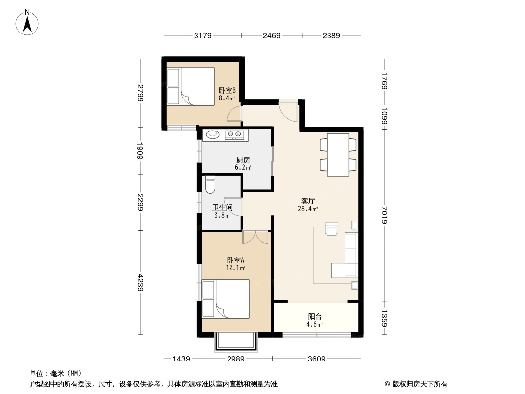 户型图1/2